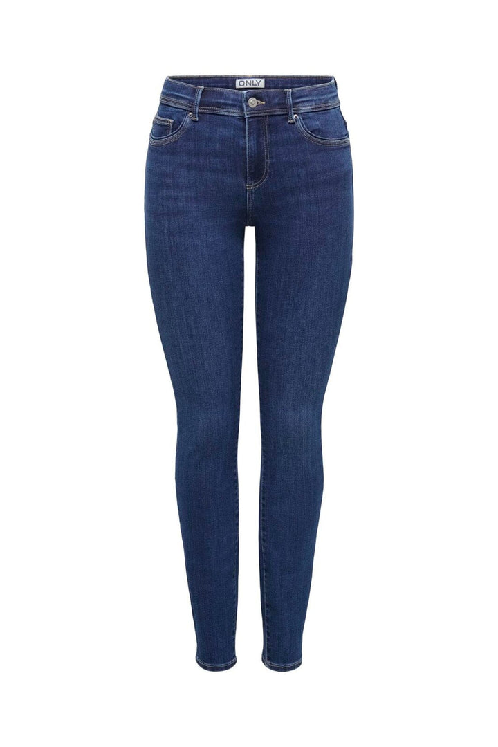 Only - Onllinea Mid Waist Lank - 5153998 Dark Blue Denim