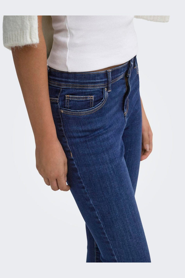 Only - Onllinea Mid Waist Lank - 5153998 Dark Blue Denim