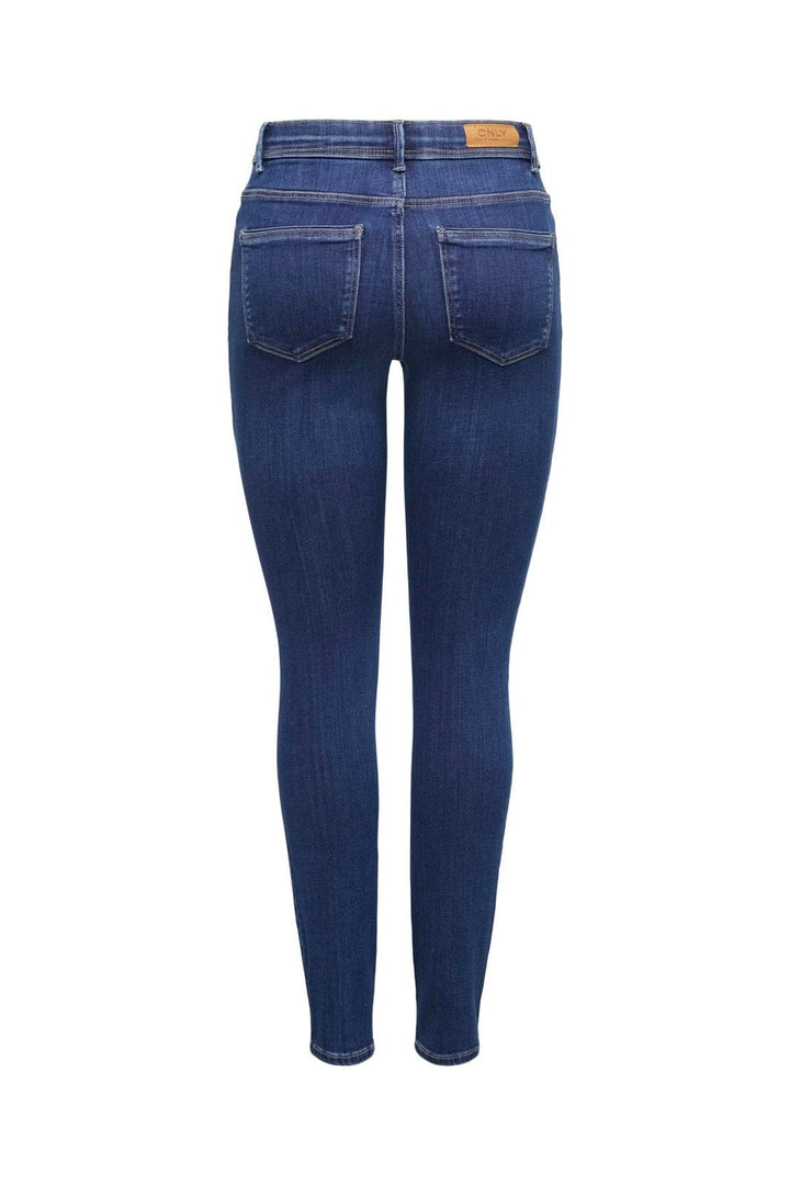 Only - Onllinea Mid Waist Lank - 5153998 Dark Blue Denim