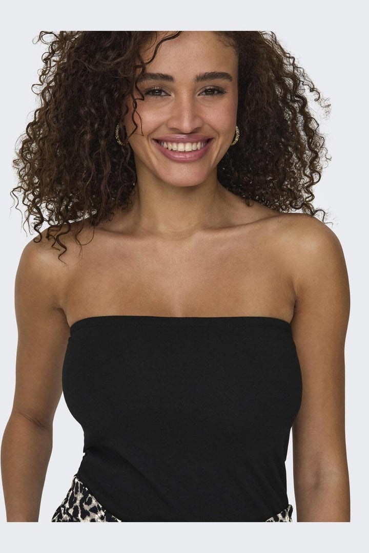 Only - Onllive Love Life Tube Top - 4717129 Black