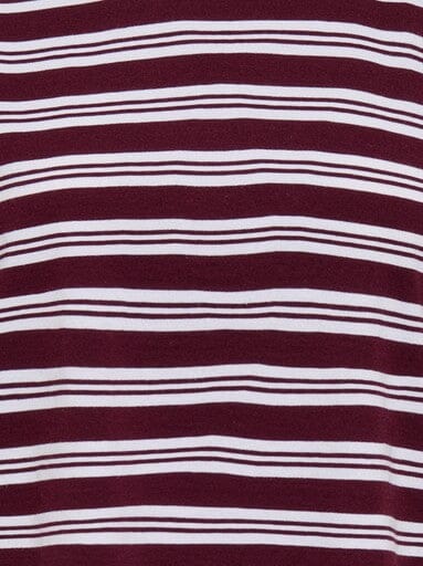 Only - Onllivina S/S Stripe Tee - 5221275 Burgundy Cd Triple Stripe T-shirts 