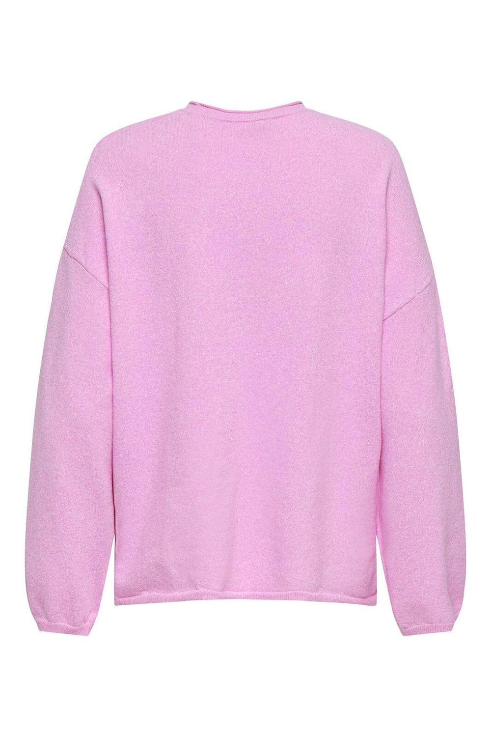 Only - Onlloyal Amalio Ls O-Neck Knt - 4983482 Super Pink Melange