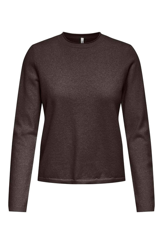 Only - Onlloyal Ls Oneck Knt - 5021300 Chocolate Torte Melange