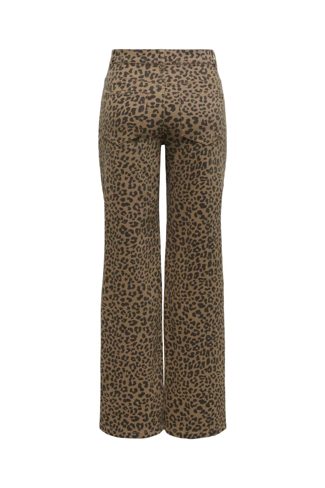 Only - Onlmadison Wide Animal Pant - 5049403 Otter W. Black Leo