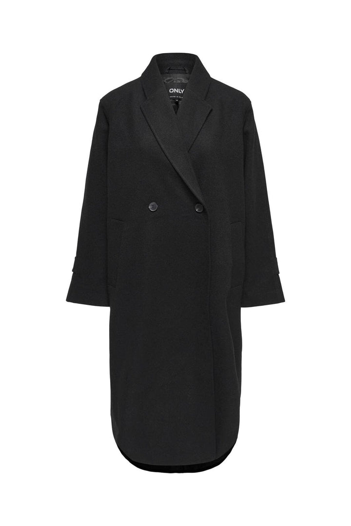 Only - Onlmaisy Oversized Wool Coat - 4951406 Black Solid