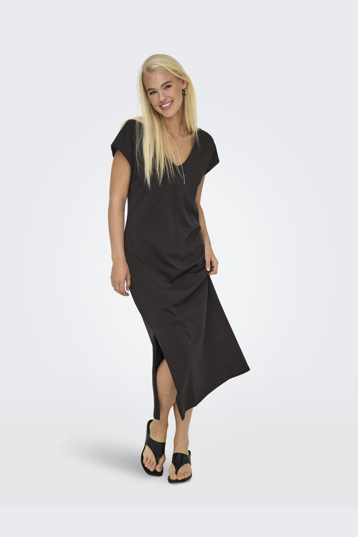 Only - Onlmara S/S Dress - 4886252 Chocolate Torte