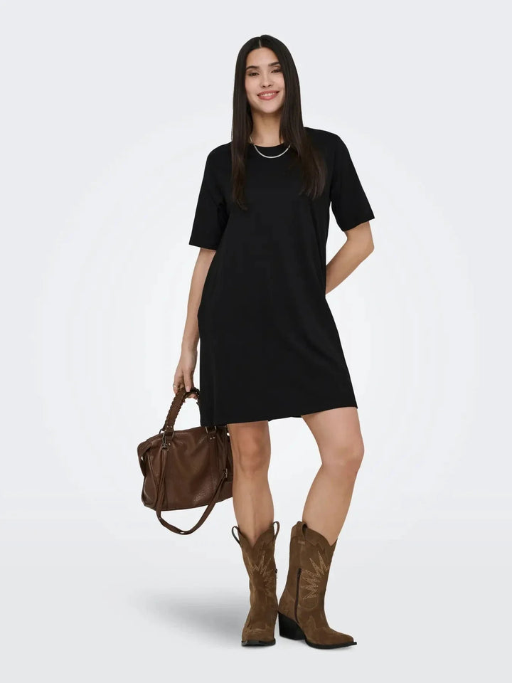 Only - Onlmara S/S Pocket Dress - 5021172 Black Kjoler 