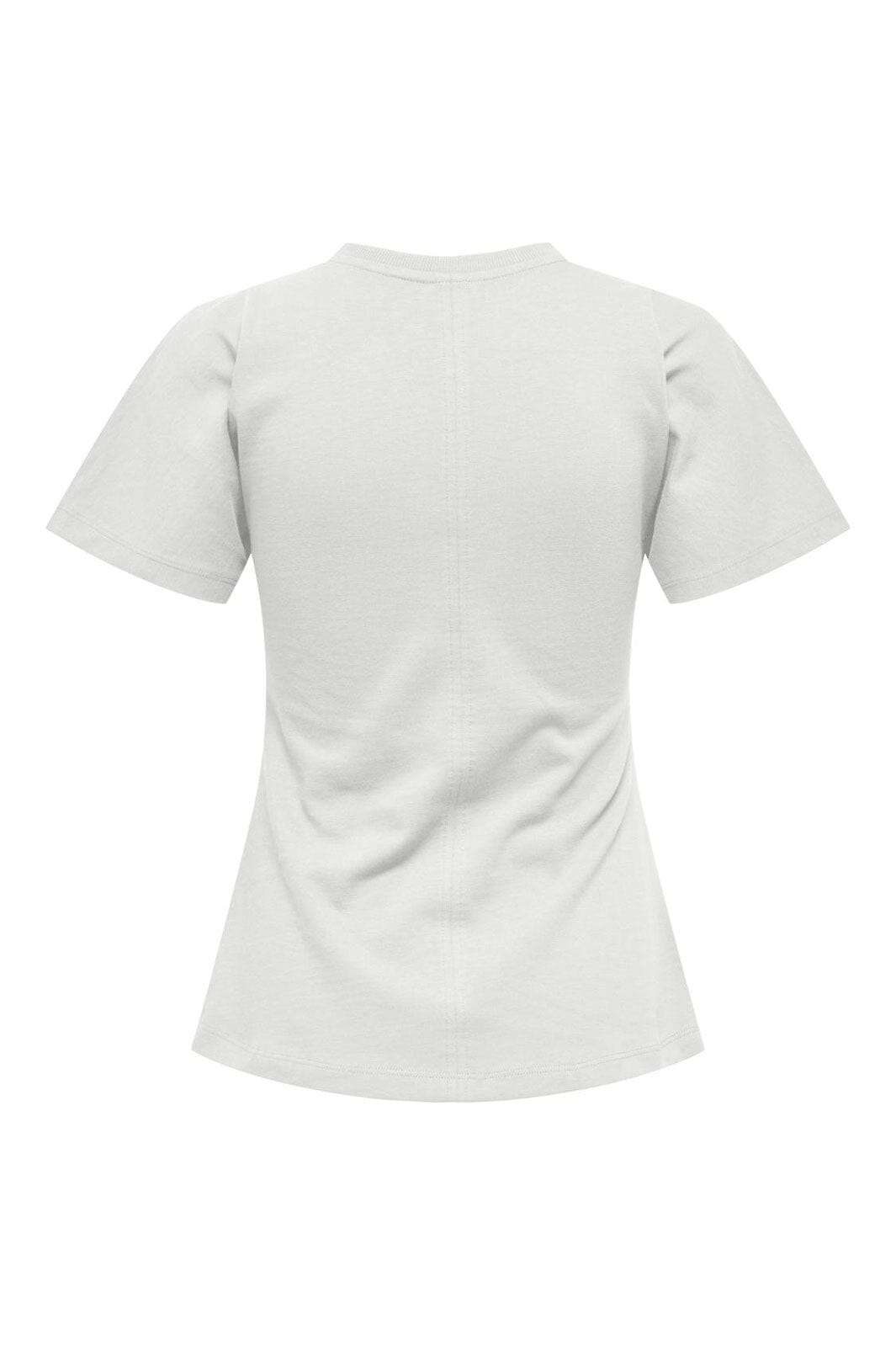 Only - Onlmarie Life S/S Ruching Top - 4960703 Cloud Dancer