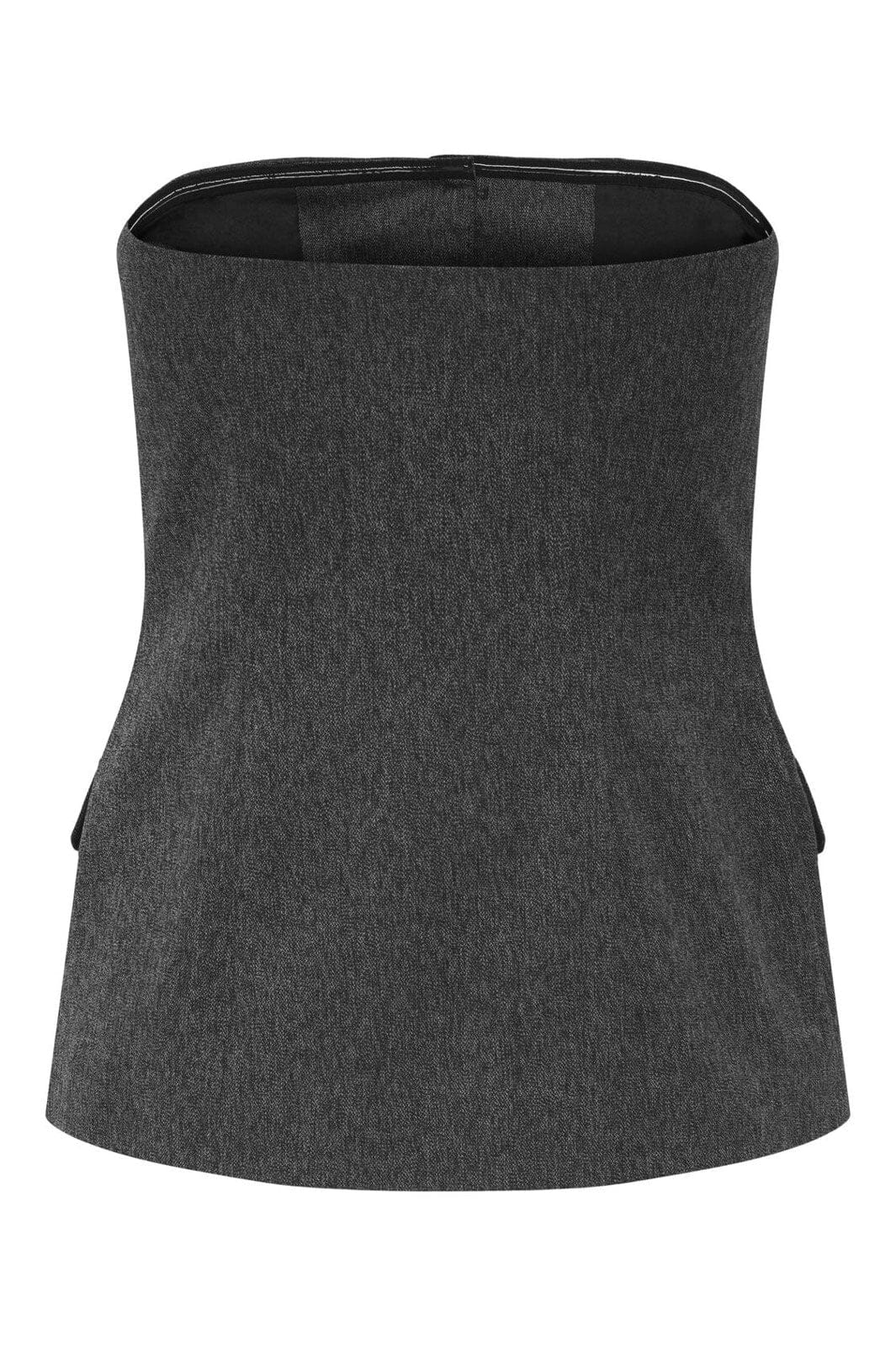 Only - Onlmarnie S/L But Tube Waistcoat Tlr - 4854946 Dark Grey Melange