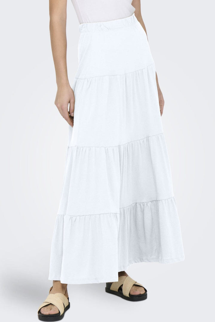 Only - Onlmay Life Maxi Skirt 15226994 - 4797604 - Bright White