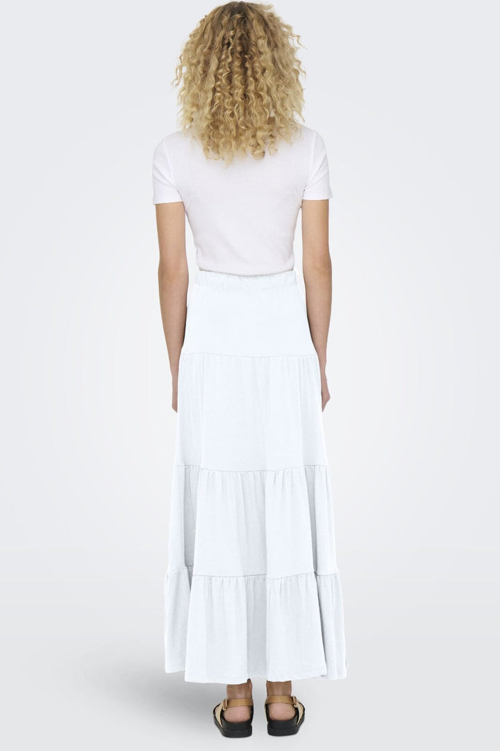 Only - Onlmay Life Maxi Skirt 15226994 - 4797604 - Bright White