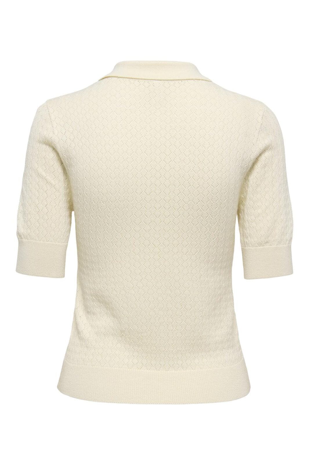 Only - Onlmeddi Life Ss Structure Polo Cc Knt - 4981786 Birch Dtm Button/Needledrop