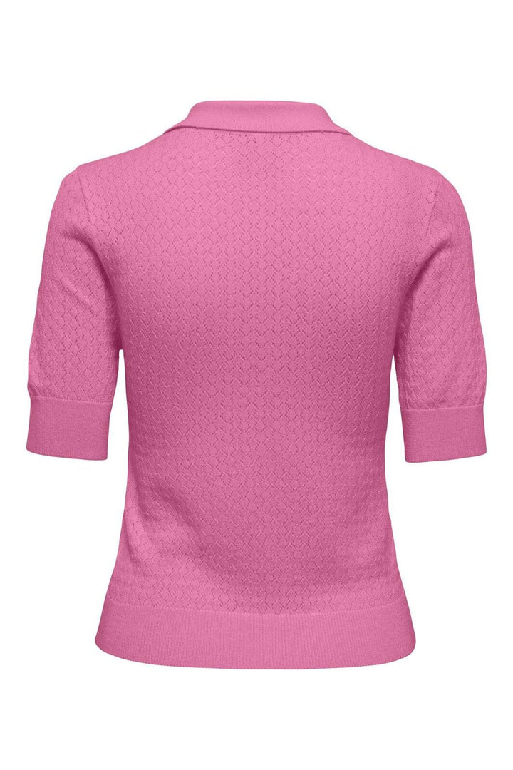 Only - Onlmeddi Life Ss Structure Polo Cc Knt - 4981788 Wild Orchid Dtm Button/Needledrop
