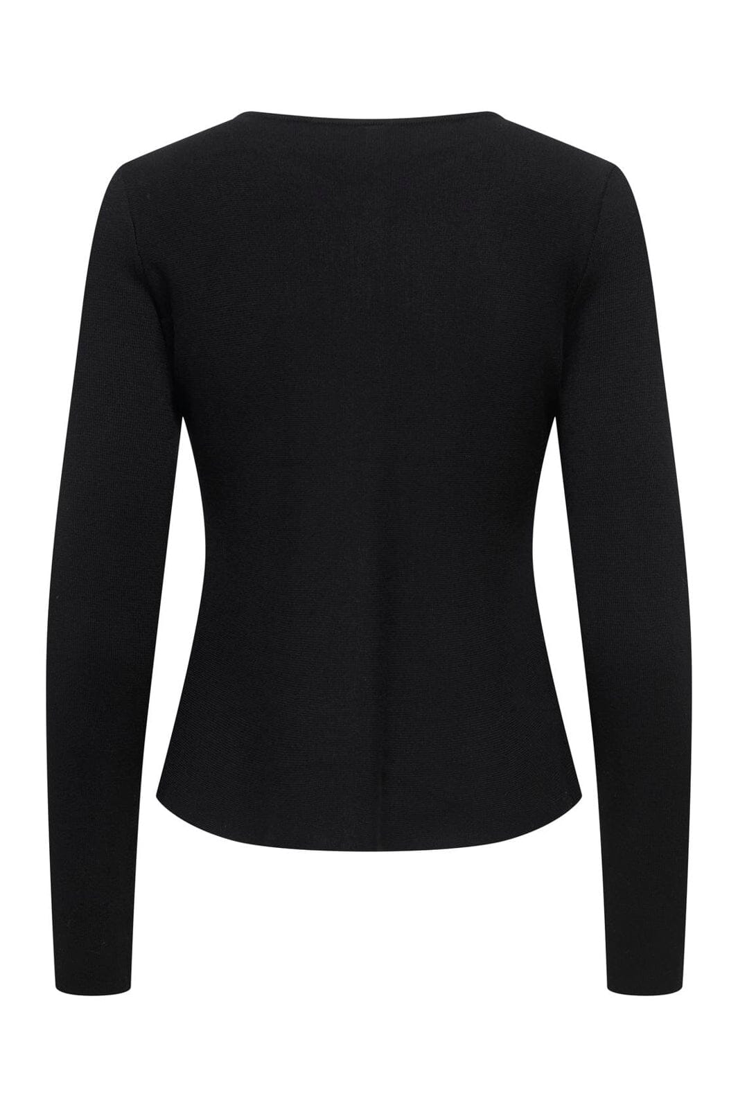 Only - Onlmelli Ls Oneck Button Cardi Knt - 5071252 Black New Silver Buttons