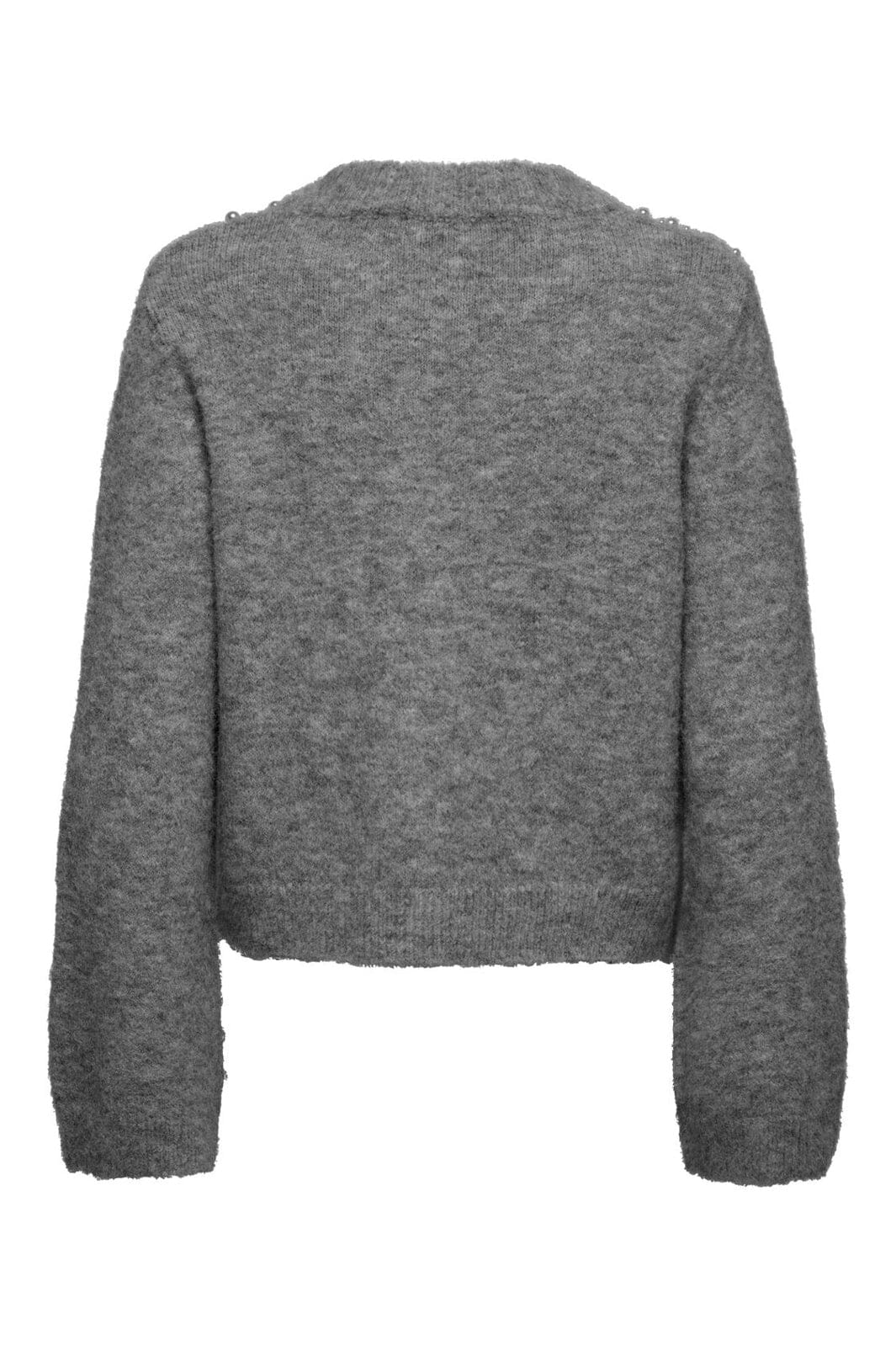 Only - Onlmiggie Ls O-Neck Pearl Cardi Knt - 5033717 Medium Grey Melange