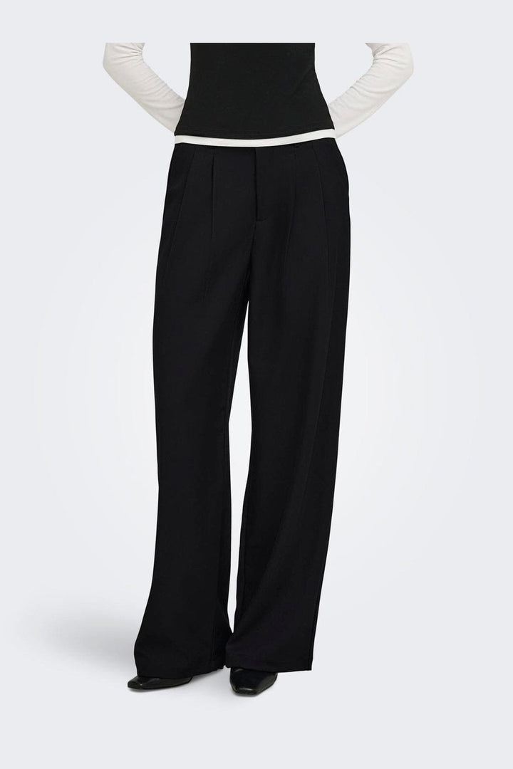 Only - Onlmiles Pleat Wide Pant Tlr - 5177006 Black