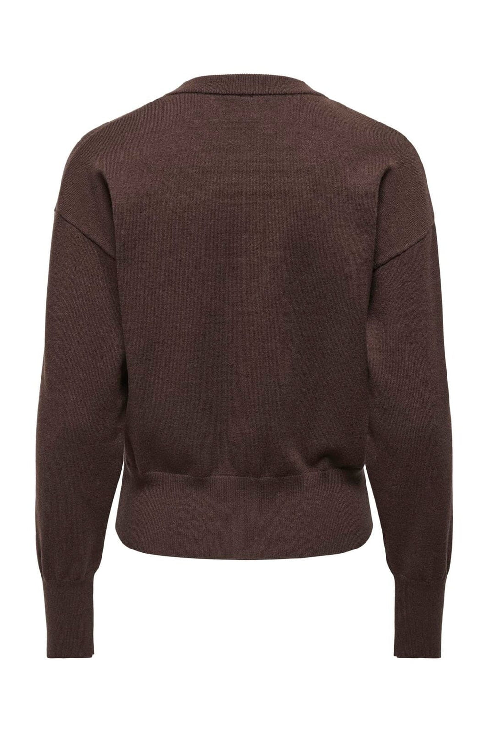 Only - Onlmio Ls O-Neck Button Cardiga Knt - 5052264 Seal Brown Dtm Buttons