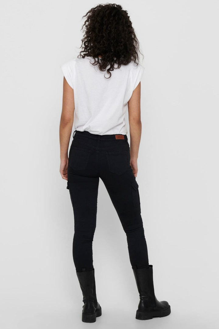 Only - Onlmissouri Reg Cargo - 3372093 Black Black Washed Bukser 