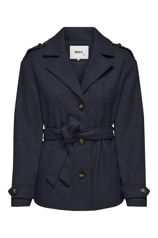 Only - Onlnancy Life Short Trench Coat Cc - 4577703 Night Sky Melange