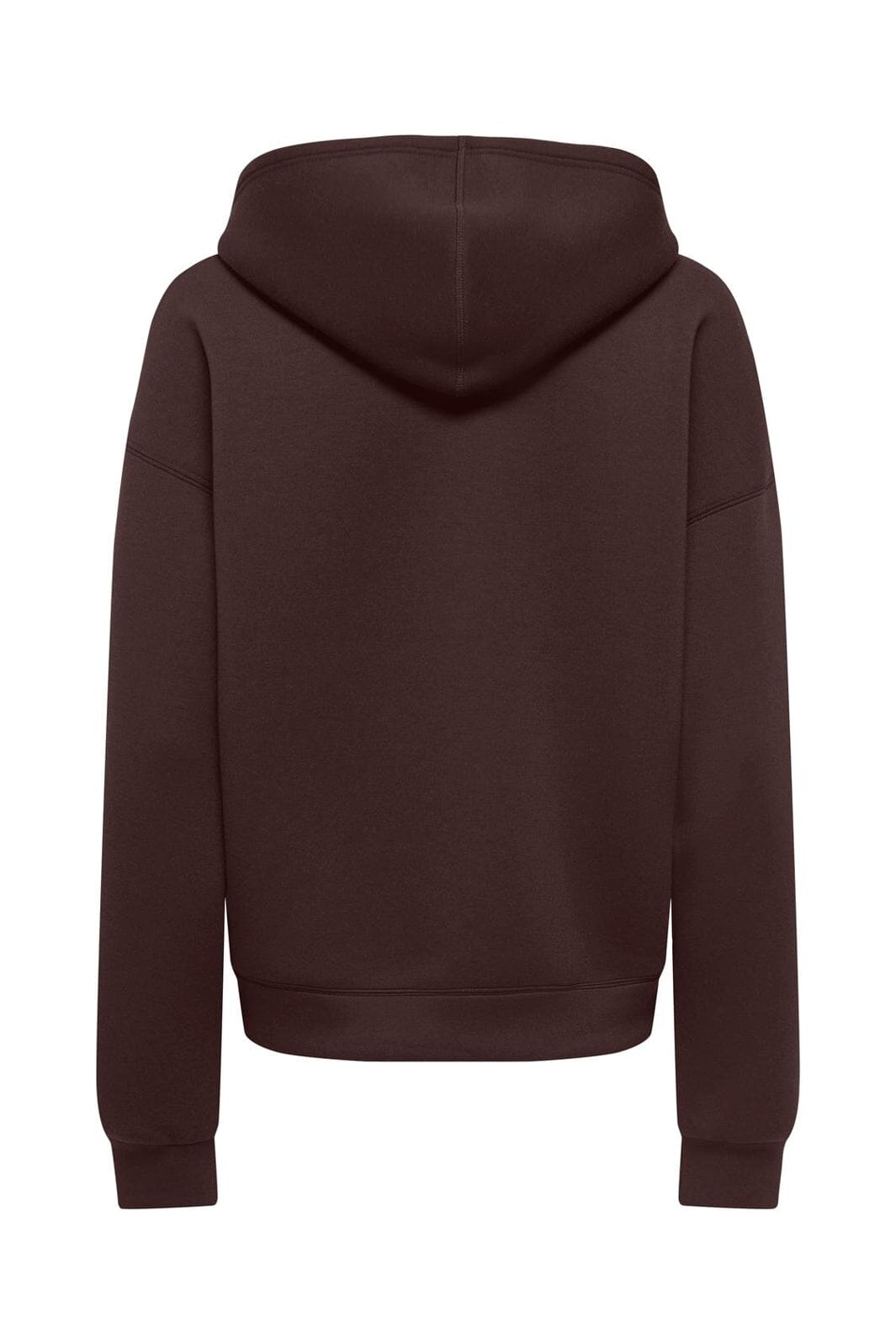 Only - Onlnaomi L/S Two-Way Zip Hoodie Swt - 5112667 Coffee Bean