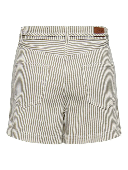 Only - Onlnaomi Stripe Shorts - 4907786 Winter Twig White Shorts 