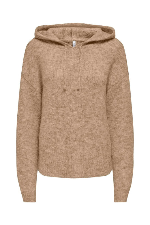 Only - Onlnellie Ls Hoodie Cc Knt - 5100926 Cornstalk Melange