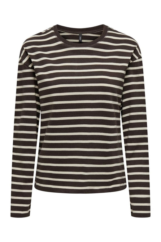 Only - Onlnew Soph Life L/S O-Neck Top Box - 4636143 Black Coffee Birch