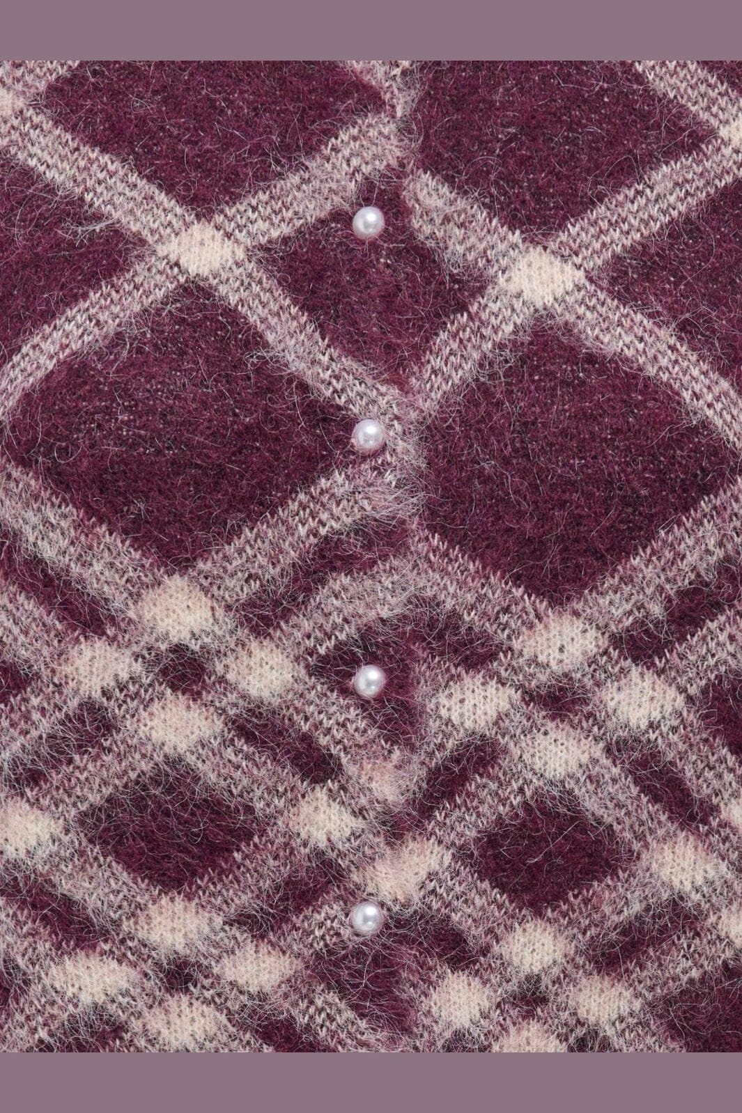 Only - Onlnoeme Ls O-Neck Cardigan Knt - 5058424 Fig Check/Oatmeal/Fmop/Mel