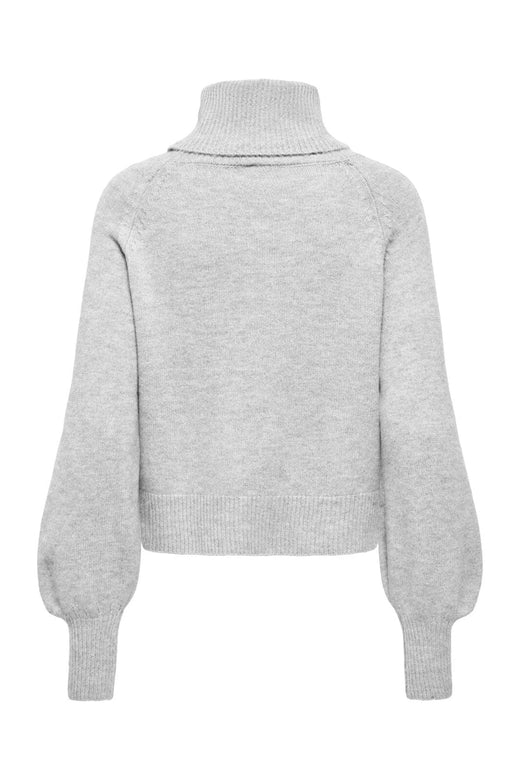 Only - Onlolivia Ls Roll Neck Cc Knt - 5101221 Light Grey Melange