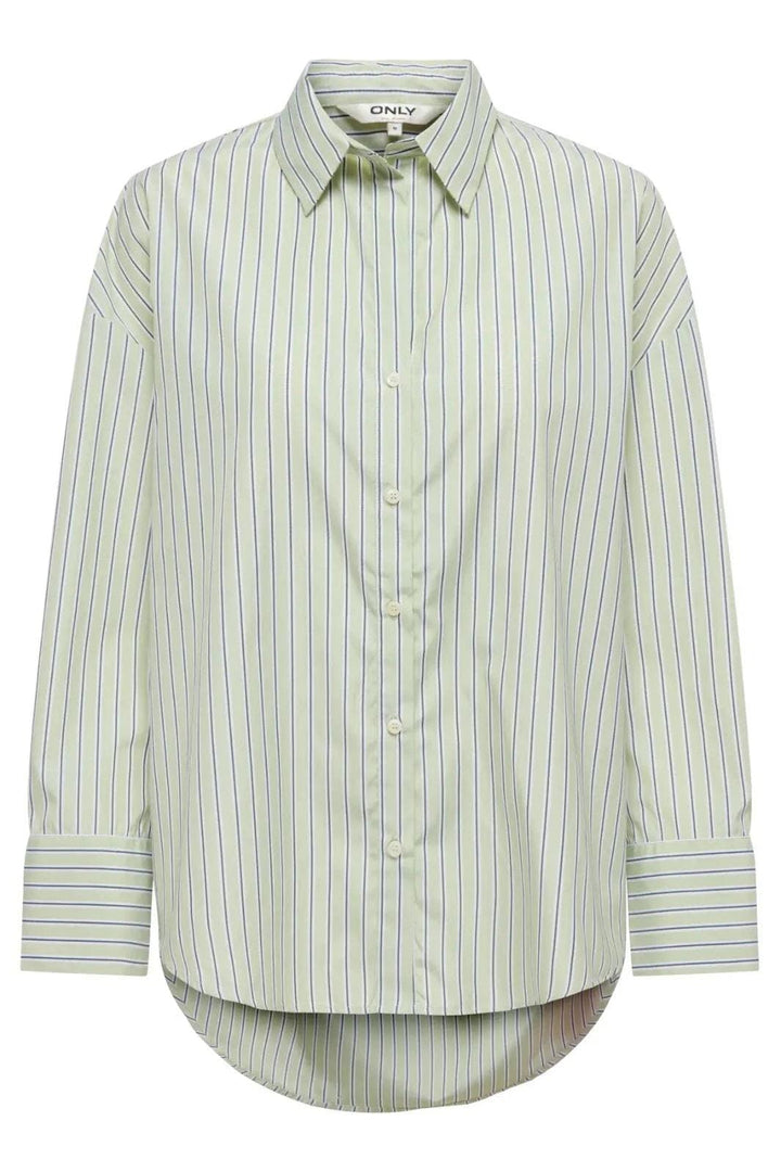 Only - Onloregon Alva Ls Reg Shirt - 4943021 Celadon Green Douglas Fir Skjorter 
