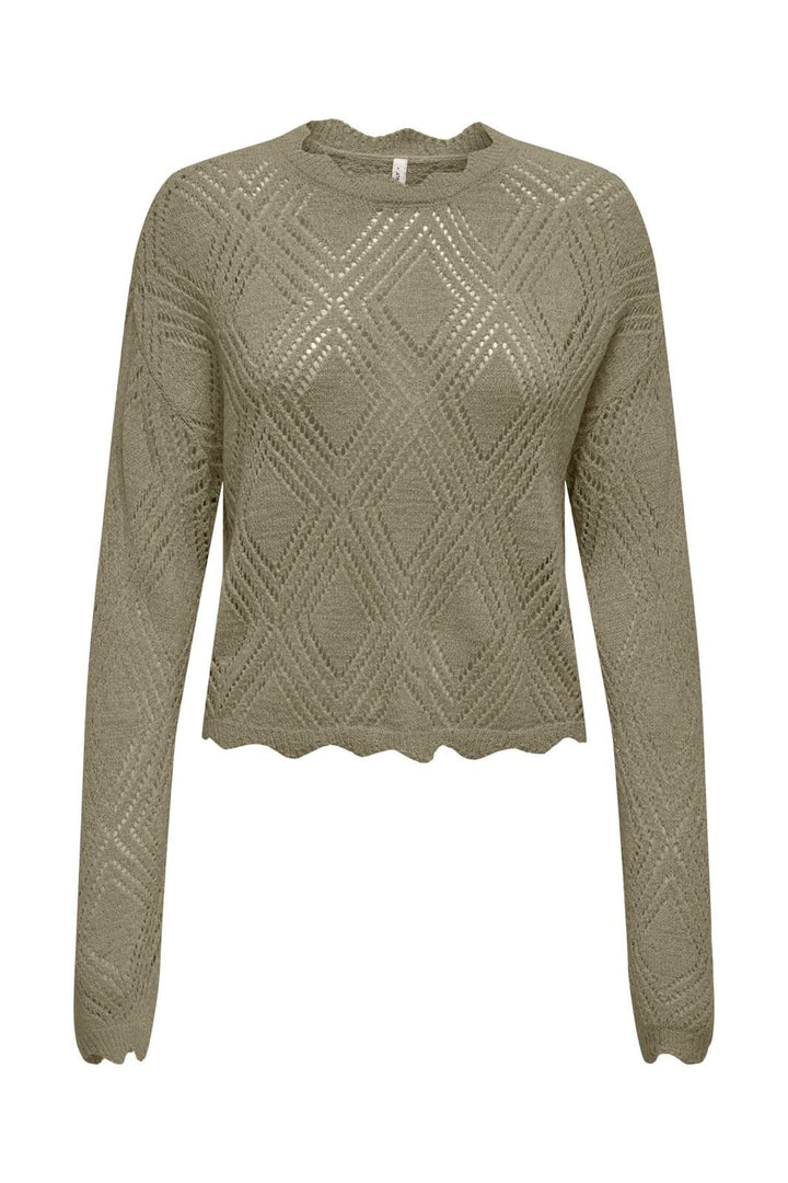 Only - Onlpamela Ls Struct Pullover Cc Knt - 4981948 Mermaid