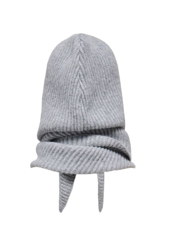 Only - Onlpatrizia Hooded Scarf Acc - 4962323 Light Grey Melange Tørklæder 