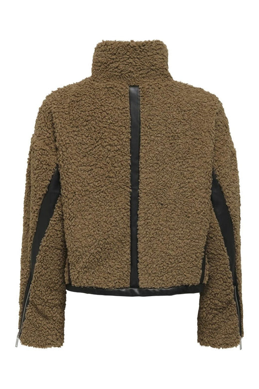 Only - Onlpatti Life Teddy Short Jacket Cc - 4768223 Cocoa Créme