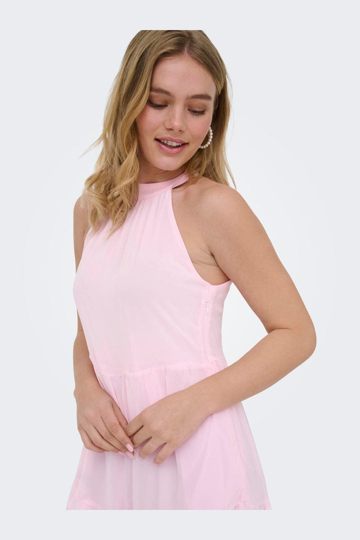 Only - Onlpetra Life Halter Neck Dress - 5092070 Cherry Blossom