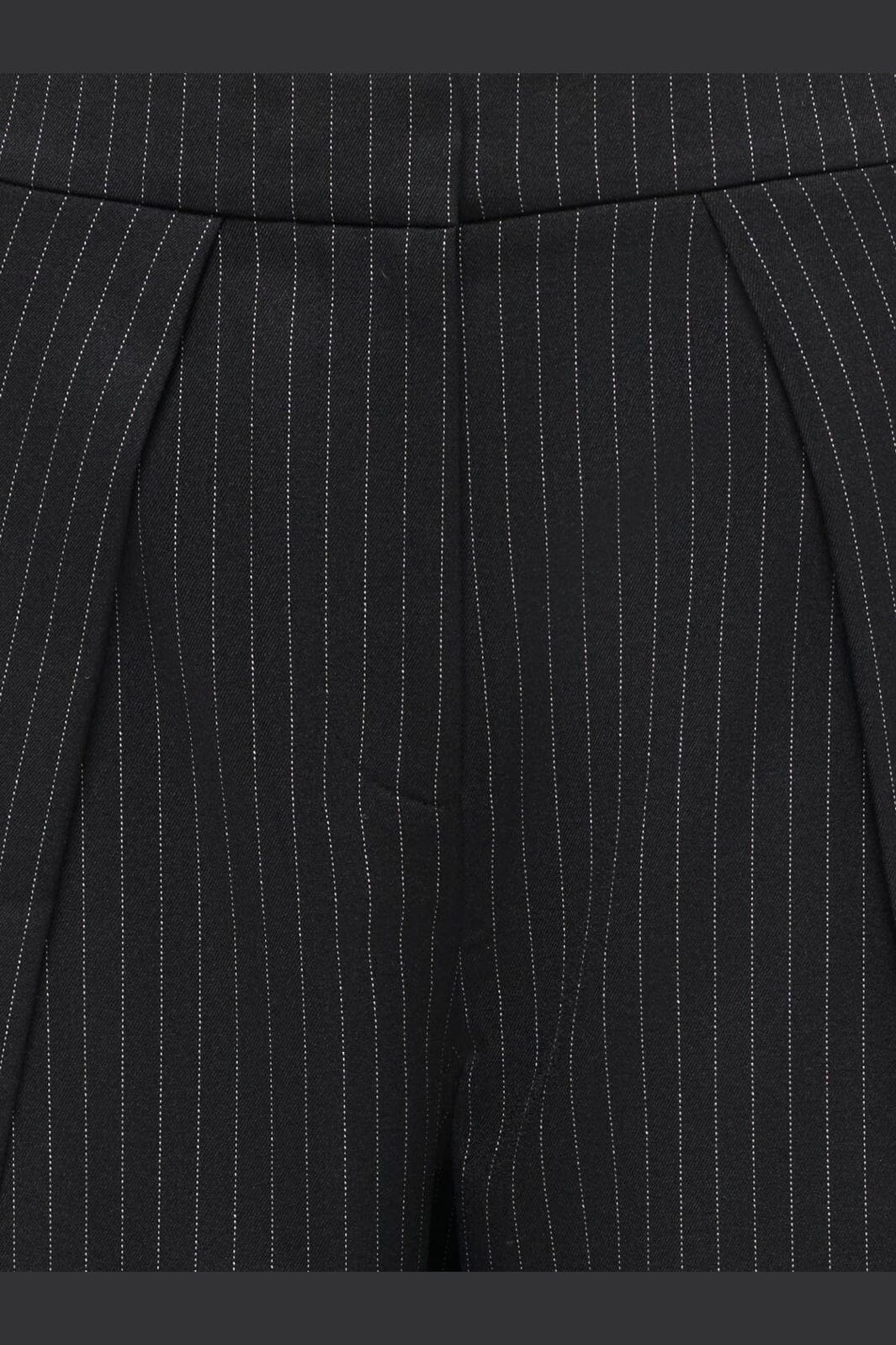 Only - Onlpinya Pleat Barrel Pant Tlr - 5205663 Black Cloud Dancer Pinstripes