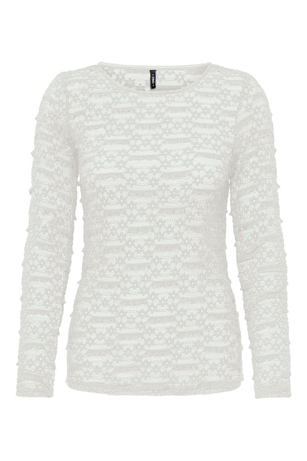 Only - Onlpita L/S Lace Top - 5212131 Cloud Dancer
