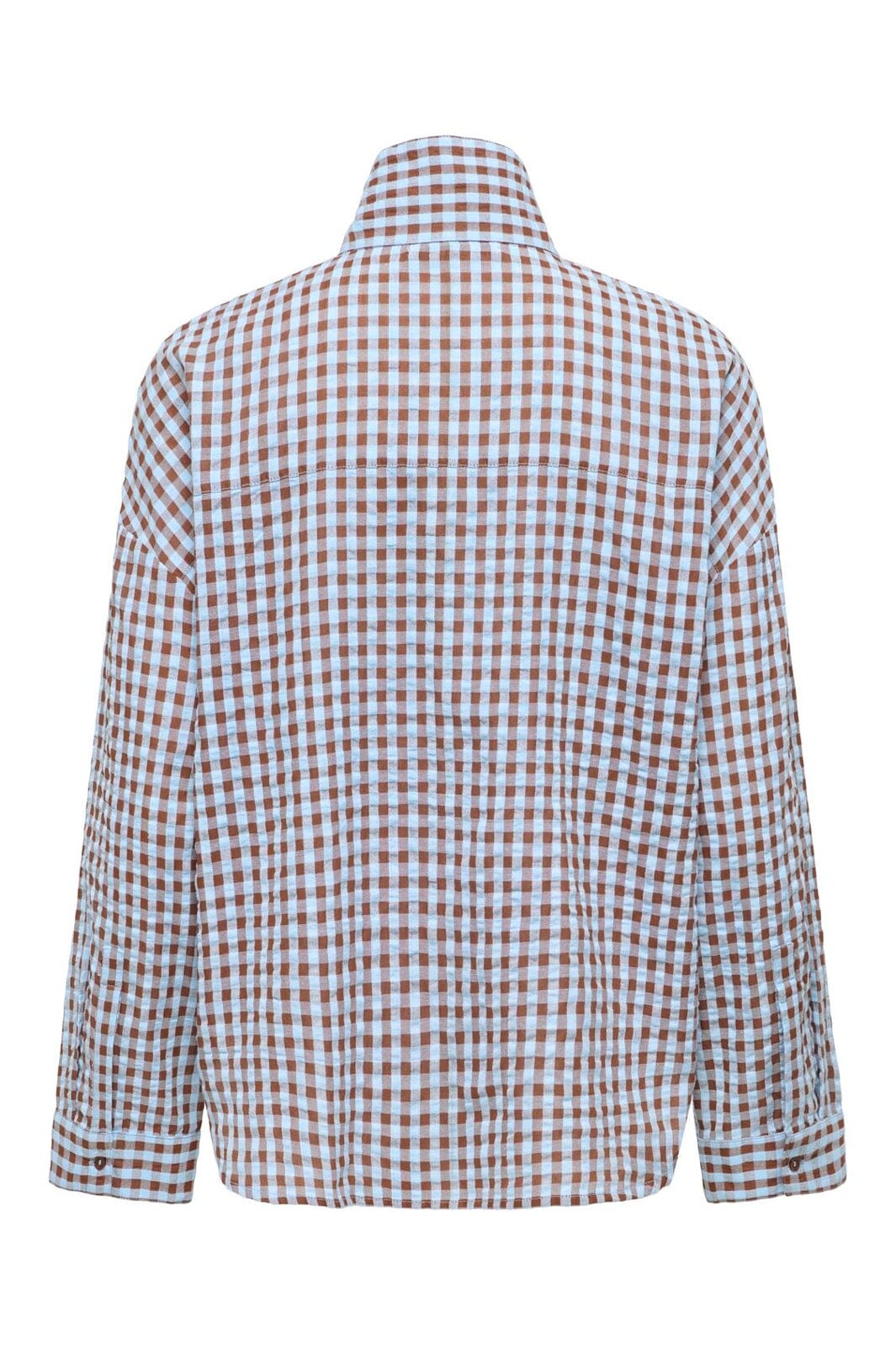 Only - Onlpriah Stanton Ls Assym. Shirt - 5195852 Cappuccino Clear Sky