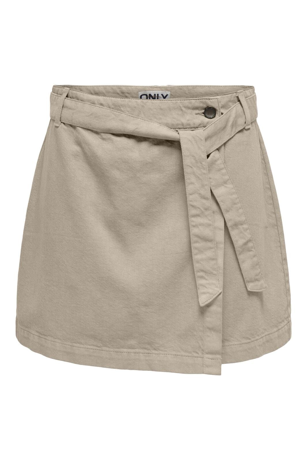 Only - Onlprime Belt Wrap Skirt - 4572490 Plaza Taupe