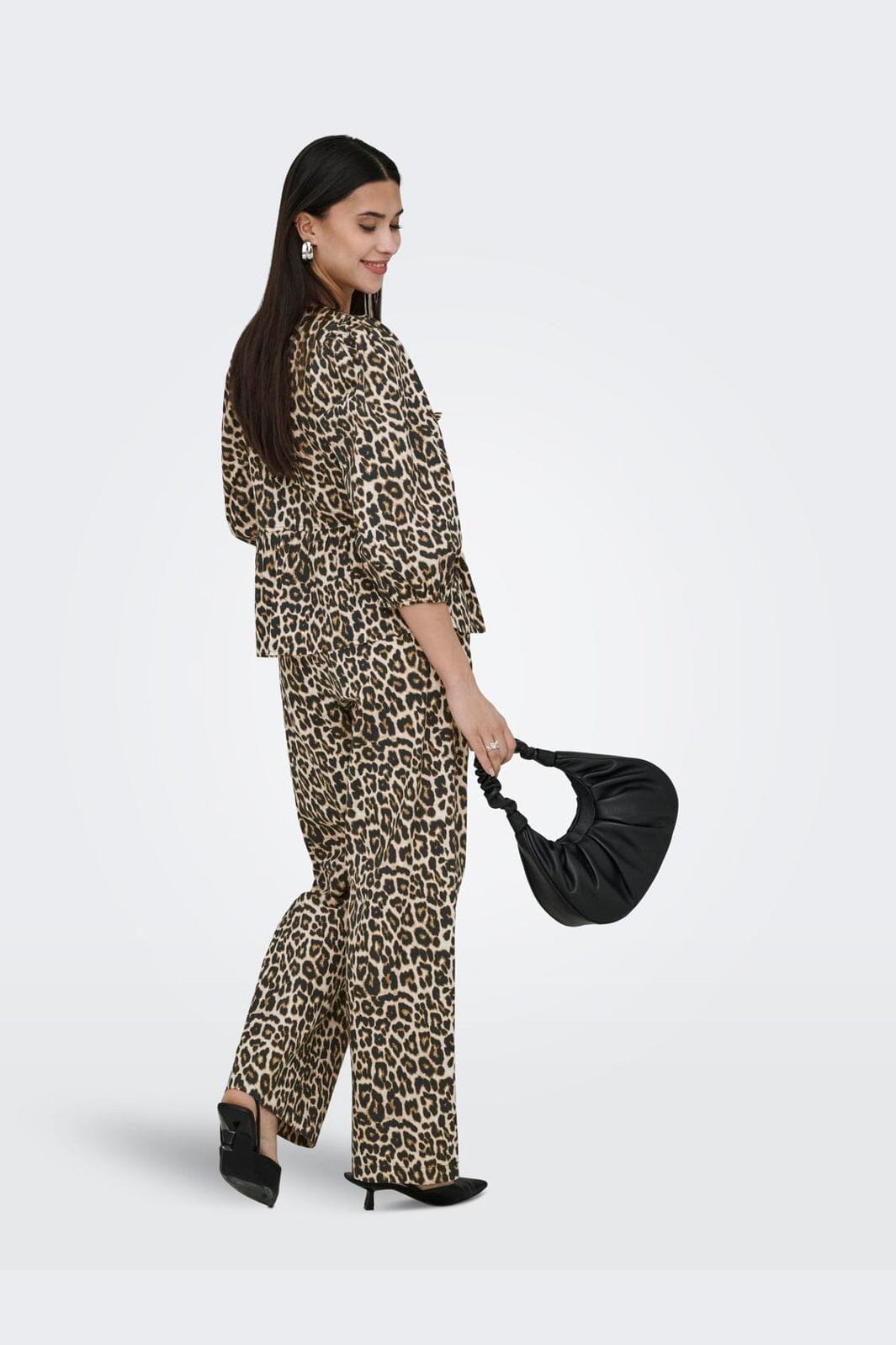 Only - Onlranina Reg Pull Up Pant Cc - 4920548 Peyote Chic Leo