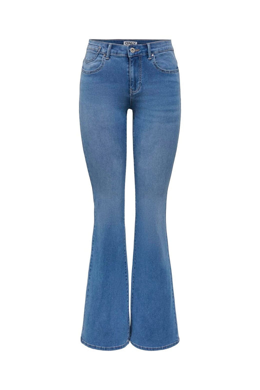 Only - Onlreese Reg Retro Flared Box - 5010777 Medium Blue Denim