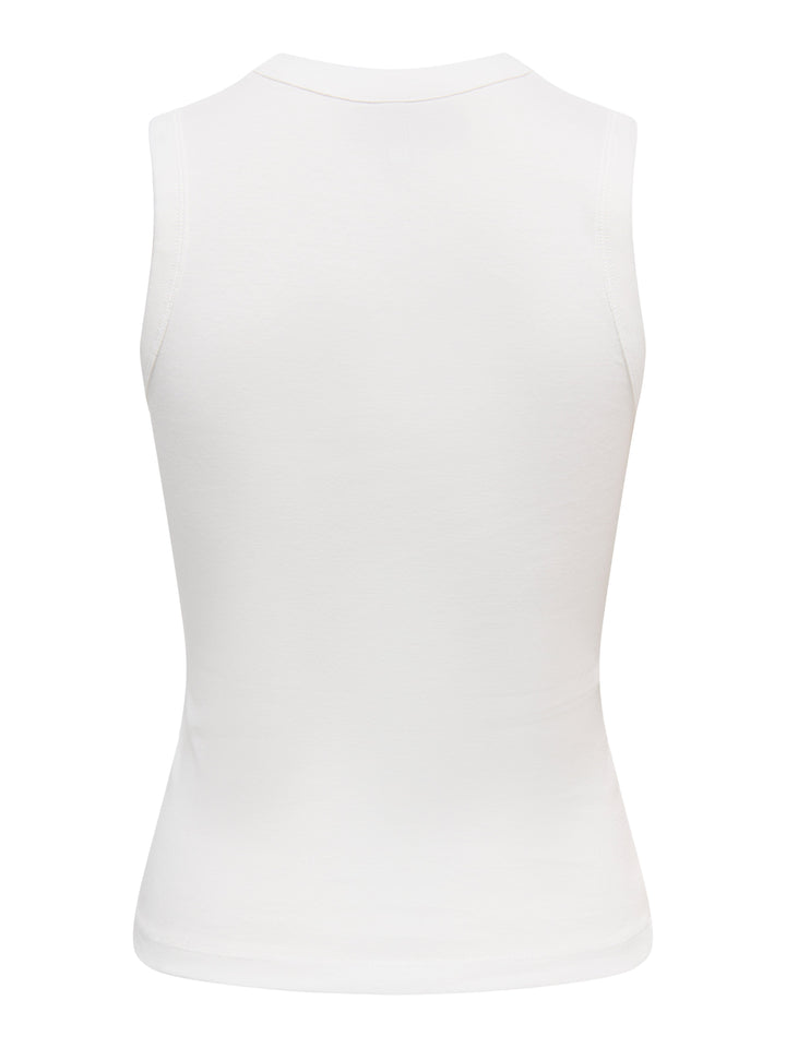 Only - Onlrina V-Neck Tank Top S/L - 5255756 Antique White Toppe 
