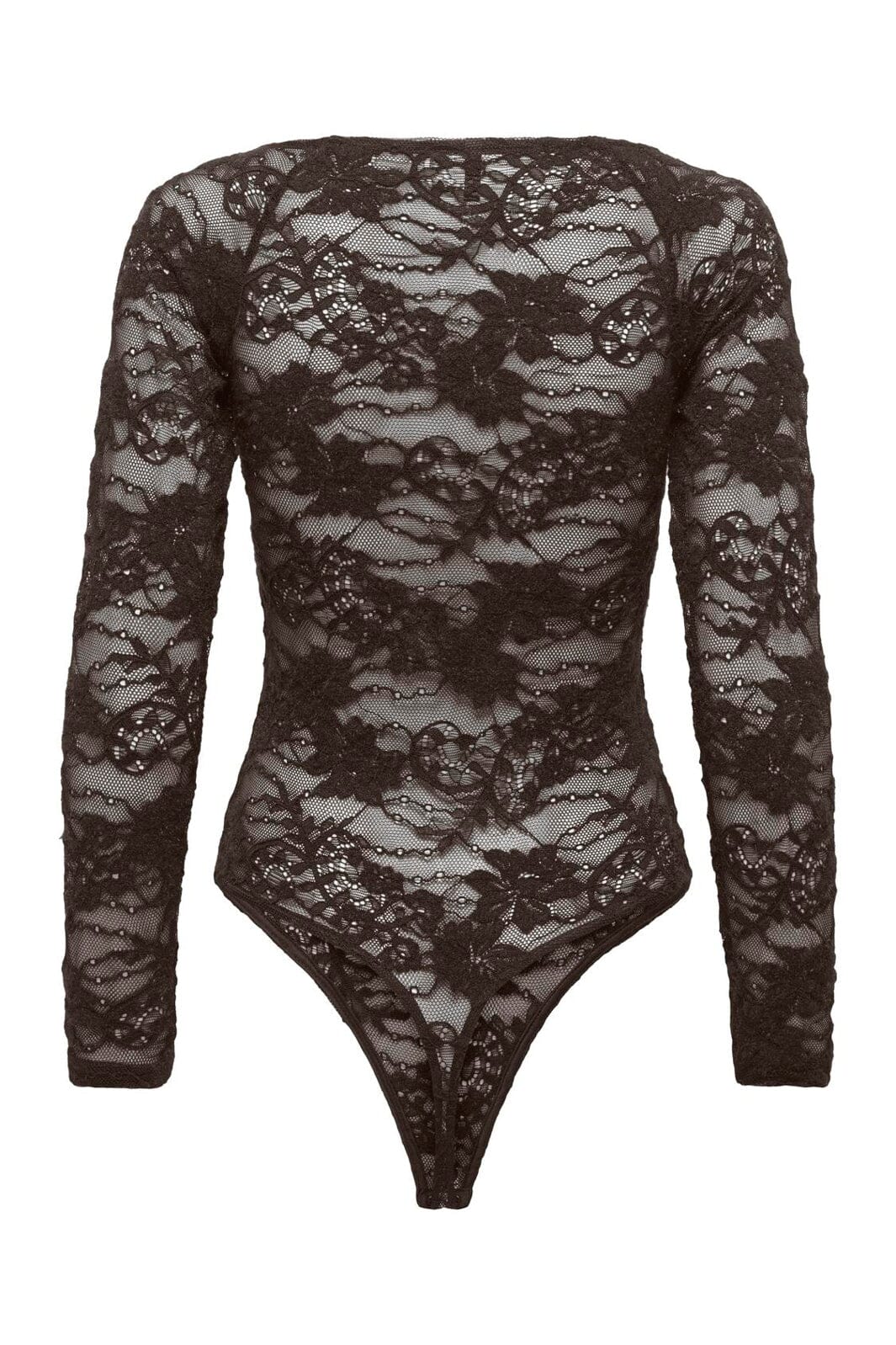 Only - Onlrue L/S Lace Bodystocking - 5171030 Coffee Bean