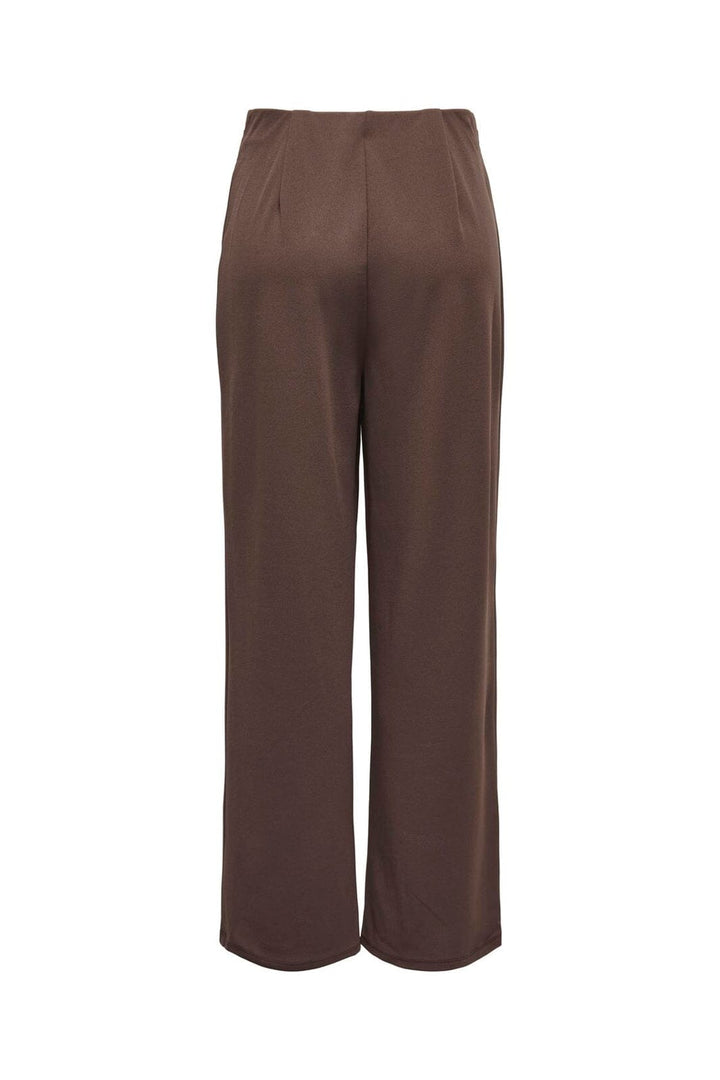 Only - Onlsania Button Wide Pant Cc - 4923436 Chocolate Martini