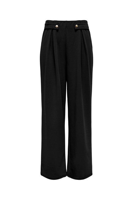 Only - Onlsania Button Wide Pant Cc - 4980384 Black
