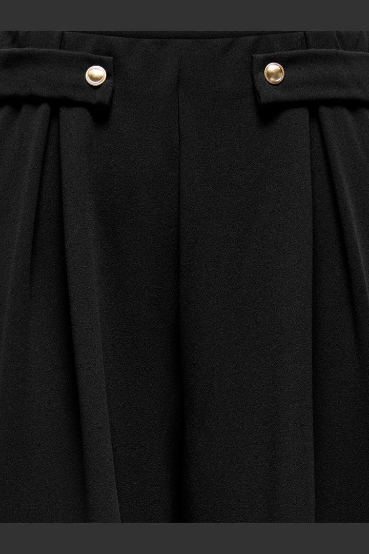 Only - Onlsania Button Wide Pant Cc - 4980384 Black