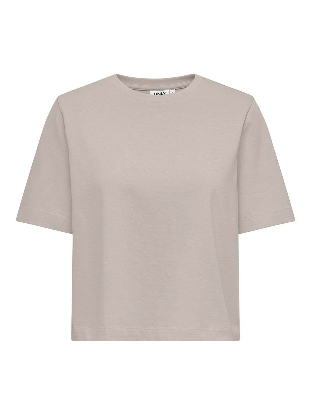 Only - Onlsilvina S/S Top Swt - 4787545 Pumice Stone