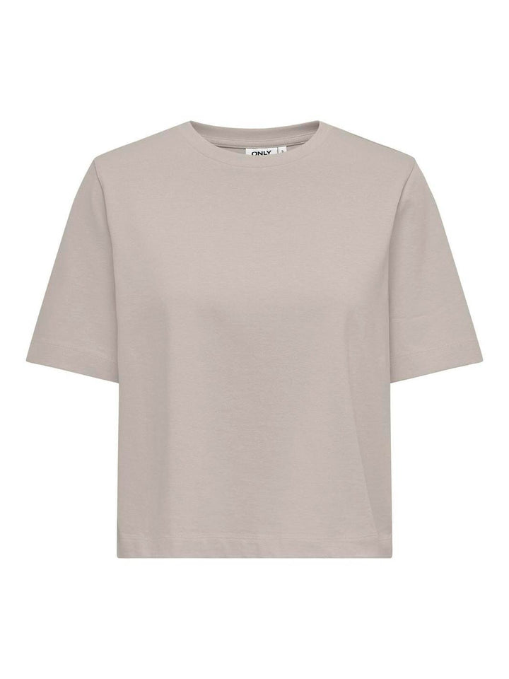 Only - Onlsilvina S/S Top Swt - 4787545 Pumice Stone