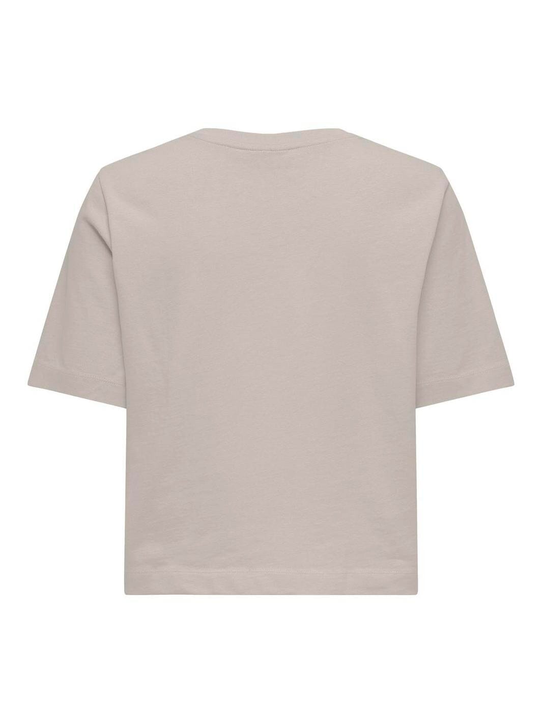 Only - Onlsilvina S/S Top Swt - 4787545 Pumice Stone