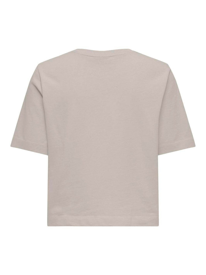 Only - Onlsilvina S/S Top Swt - 4787545 Pumice Stone
