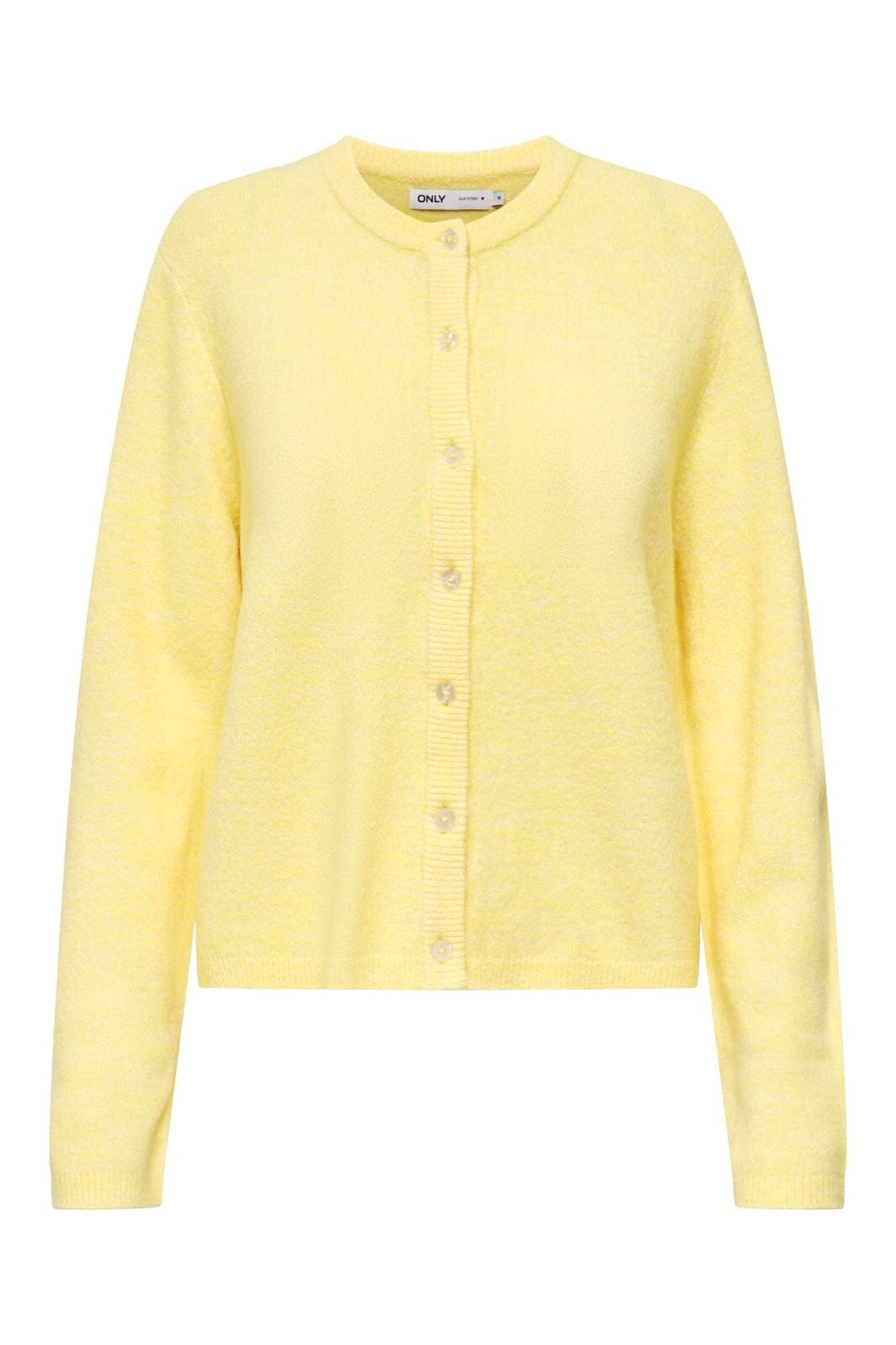 Only - Onlsimoni L/S O-Neck Cardigan Knt - 4987974 Mellow Yellow Melange